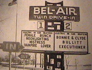 Bel Air Drive-In Theatre - MARQUEE - PHOTO FROM RG